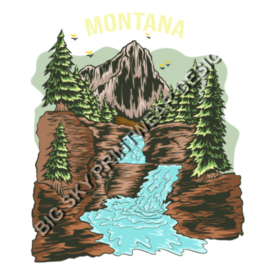 montana waterfall Thumbnail